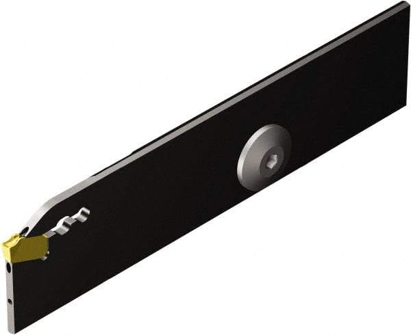 Sandvik Coromant - 36mm Max Depth of Cut, Neutral Cut, Indexable Grooving Blade - 3.68mm Insert Width, H Seat Size, QD-NN1..C..A Insert Style, Series CoroCut QD - Industrial Tool & Supply