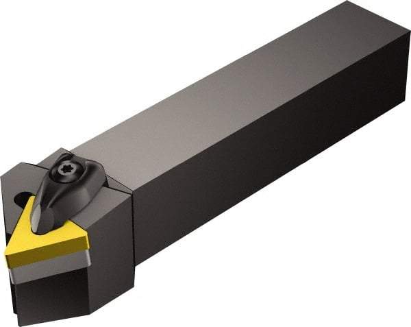 Sandvik Coromant - DTTN, Left Hand Cut, 30° Lead Angle, 20mm Shank Height x 20mm Shank Width, Negative Rake Indexable Turning Toolholder - 125mm OAL, TNMG 16 04 08 Insert Compatibility, Series T-Max P - Industrial Tool & Supply