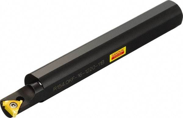 Sandvik Coromant - 12mm Min Bore Diam, 125mm OAL, 16mm Shank Diam, R/L154.0KF Indexable Boring Bar - L154.0G-11.. Insert, Screw-On Holding Method - Industrial Tool & Supply