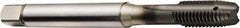 Sandvik Coromant - 1/4-20 UNC, 3 Flute, TiAlN Finish, Powdered Metal Spiral Point Tap - Plug Chamfer, Right Hand Thread, 3.2402" OAL, 0.5906" Thread Length, 6.48mm Shank Diam, 2BX Class of Fit, Series CoroTap 200 - Exact Industrial Supply