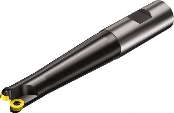 Sandvik Coromant - 3 Inserts, 5/8" Cutter Diam, 0.1772" Max Depth of Cut, Indexable High-Feed Face Mill - 5.2811" High, RA300..Mxx Toolholder, R300-0932.. Inserts, Series CoroMill 300 - Industrial Tool & Supply