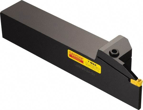 Sandvik Coromant - B151.23, Internal, Right Hand, 1-1/2" Max Depth of Cut, Indexable Grooving Tool Holder - N151.2-A375-80-4G Insert Compatibility, 1-1/2" Shank Height, 1-1/2" Shank Width, 8-3/4" OAL - Industrial Tool & Supply