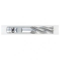 3/4 Dia. x 4-1/2 Overall Length 4-Flute Square End HSS-CO SE End Mill-Round Shank-Center Cutting-TiCN - Industrial Tool & Supply