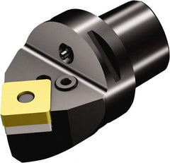 Sandvik Coromant - Neutral Cut, Size C6, SNMG 643 Insert Compatiblity, Modular Turning & Profiling Cutting Unit Head - 0.5mm Ctr to Cutting Edge, 65mm Head Length, Through Coolant, Series T-Max P - Industrial Tool & Supply