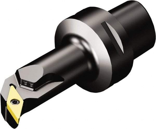 Sandvik Coromant - Right Hand Cut, Size C5, VBMT 332 Insert Compatiblity, Modular Turning & Profiling Cutting Unit Head - 18mm Ctr to Cutting Edge, 90mm Head Length, Through Coolant, Series CoroTurn 107 - Industrial Tool & Supply