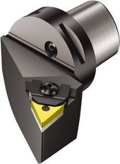 Sandvik Coromant - Left Hand Cut, Size C3, TNMG 16 04 08 & TNMG 332 Insert Compatiblity, External Modular Turning & Profiling Cutting Unit Head - 22mm Ctr to Cutting Edge, 40mm Head Length, Through Coolant, Series T-Max P - Industrial Tool & Supply