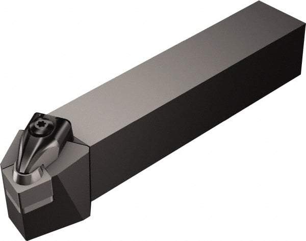 Sandvik Coromant - CSRNR/L, Right Hand Cut, 15° Lead Angle, 32mm Shank Height x 25mm Shank Width, Negative Rake Indexable Turning Toolholder - 170mm OAL, SNGN 15 07 12, SNG 553 Insert Compatibility, Series T-Max - Industrial Tool & Supply