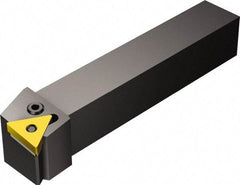 Sandvik Coromant - PTFNR/L, Left Hand Cut, -1° Lead Angle, 25mm Shank Height x 25mm Shank Width, Negative Rake Indexable Turning Toolholder - 150mm OAL, TNMG 22 04 08, TNMG 432 Insert Compatibility, Series T-Max P - Industrial Tool & Supply