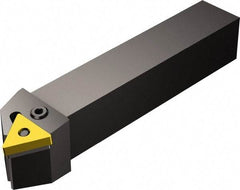 Sandvik Coromant - PTTN, Left Hand Cut, 30° Lead Angle, 25mm Shank Height x 25mm Shank Width, Negative Rake Indexable Turning Toolholder - 150mm OAL, TNMG 22 04 08 Insert Compatibility, Series T-Max P - Industrial Tool & Supply