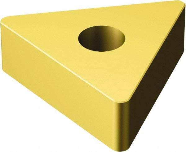 Sandvik Coromant - TNGA332 Grade 6050 Ceramic Turning Insert - TiN Finish, 60° Triangle, 3/8" Inscr Circle, 3/16" Thick, 1/32" Corner Radius - Industrial Tool & Supply