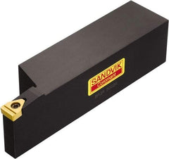 Sandvik Coromant - BPG, External, Left Hand, 1-3/4" Max Depth of Cut, Indexable Grooving Tool Holder - BP 750030 Insert Compatibility, 1-1/2" Shank Height, 1-1/2" Shank Width, 7" OAL - Industrial Tool & Supply