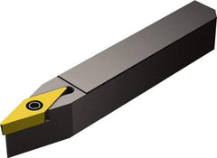 Sandvik Coromant - QS-SVVB, Neutral Cut, 17.50° Lead Angle, 16mm Shank Height x 16mm Shank Width, Neutral Rake Indexable Turning Toolholder - 70mm OAL, VBMT 11 03 04 Insert Compatibility, Series CoroTurn 107 - Industrial Tool & Supply