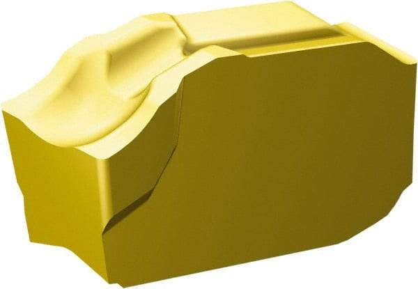 Sandvik Coromant - QDE CO 1135 Grade, 0.0787" Cutting Width, Carbide Cutoff Insert - 0.0039" Cnr Rad, TiCN/Al2O3/TiN Coated - Industrial Tool & Supply