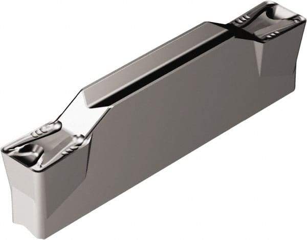 Sandvik Coromant - 600N123K2 TF Grade 1105, 6mm Cutting Width Carbide Grooving Insert - 3.4mm Max Depth of Cut, Neutral, 0.8mm Corner Radius, TiAlN2 Finish - Industrial Tool & Supply