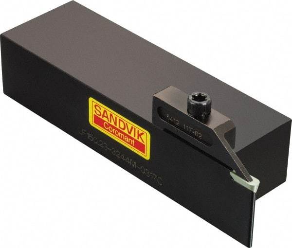 Sandvik Coromant - R/LF150.23, External, Right Hand, 19mm Max Depth of Cut, Indexable Grooving Tool Holder - CSG-4187, 150.23-0476 Insert Compatibility, 32mm Shank Height, 44mm Shank Width, 150mm OAL - Industrial Tool & Supply