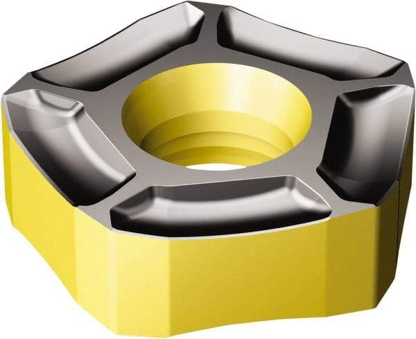 Sandvik Coromant - 357R2408 PM Grade 3330 Carbide Milling Insert - TiCN/Al2O3/TiN Finish, 7.94mm Thick, 24mm Inscribed Circle, 1mm Corner Radius - Industrial Tool & Supply