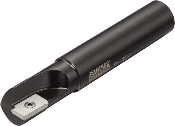 Sandvik Coromant - 25mm Cut Diam, 25mm Arbor Diam, 15mm Max Depth of Cut, Indexable Square-Shoulder Face Mill - 120mm High, R216.2-07T3 & R216.2-15T308-1 Insert Compatibility, Series U-Max - Industrial Tool & Supply