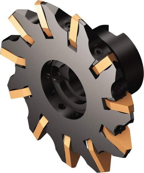 Sandvik Coromant - Shell Mount Connection, 0.5787" Depth of Cut, 120mm Cutter Diam, 1-1/16" Hole Diam, 11 Tooth Indexable Slotting Cutter - 162..Qxx Toolholder, 176M60-N150612E-PM Insert, Right Hand Cutting Direction - Industrial Tool & Supply