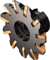 Sandvik Coromant - Shell Mount Connection, 0.5787" Depth of Cut, 120mm Cutter Diam, 1-1/16" Hole Diam, 11 Tooth Indexable Slotting Cutter - 162..Qxx Toolholder, 176M60-N150612E-PM Insert, Right Hand Cutting Direction - Industrial Tool & Supply