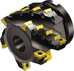 Sandvik Coromant - 50mm Cut Diam, 22mm Arbor Diam, 46mm Max Depth of Cut, Indexable Square-Shoulder Face Mill - 75mm High, 690-100508M-E-SL & 690-100510M-P-SL Insert Compatibility, Series CoroMill 690 - Industrial Tool & Supply