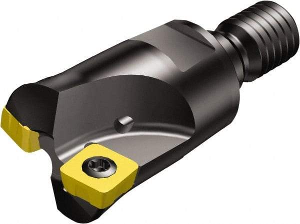 Sandvik Coromant - 3 Inserts, 0.8228" Cutter Diam, 0.0472" Max Depth of Cut, Indexable High-Feed Face Mill - R210..Txx Toolholder, R210-090412M- Inserts, Series CoroMill 210 - Industrial Tool & Supply