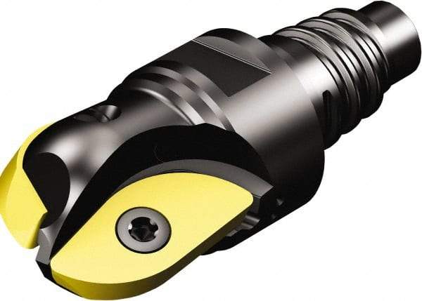 Sandvik Coromant - 3/4" Cut Diam, 0.669" Max Depth of Cut, 18.5mm Shank Diam, 1.9488" OAL, Indexable Ball Nose End Mill - 1.1811" Head Length, E20 Modular Connection, RA216.. EH Toolholder, RA216-19 T3 Insert - Industrial Tool & Supply