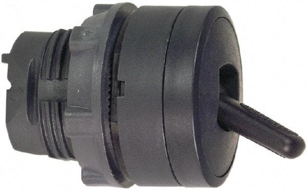 Schneider Electric - 22mm Mount Hole, 2 Position, Toggle Operated, Selector Switch Only - Black, Maintained (MA), Nonilluminated, Shock, Vibration and Water Resistant - Industrial Tool & Supply
