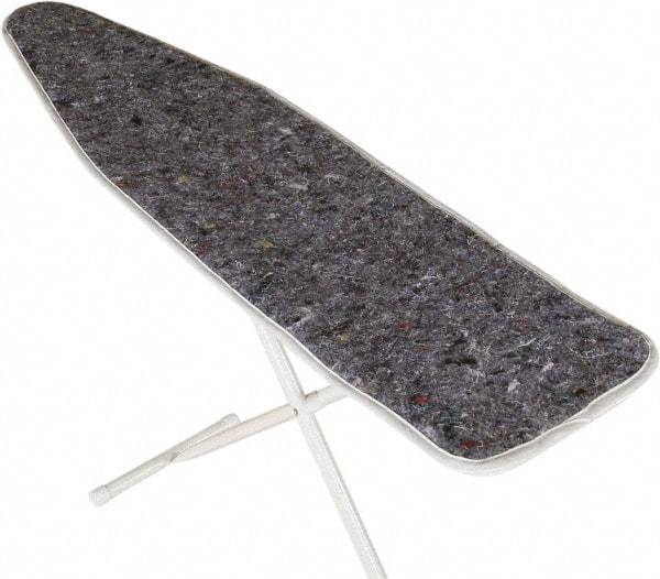 Ability One - 4.5' Long x 1' Wide Cotton Ironing Board Pad - Gray, Grommet - Industrial Tool & Supply