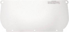 3M - Clear Polycarbonate Face Shield - 7-1/4" High x 14-1/2" Wide x 1.02mm Thick, Compatible with CP 8 Chin Protectors - Industrial Tool & Supply