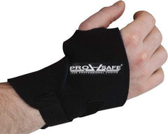 PRO-SAFE - Universal Size, Neoprene, Left or Right Hand Wrist Support - Thumb Loop, Black - Industrial Tool & Supply