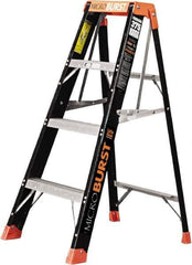 Little Giant Ladder - 3 Steps, 4' High, Type IAA Rating, Fiberglass Multi-Use Ladder - 375 Lb Load Capacity, 31" Base Width - Industrial Tool & Supply