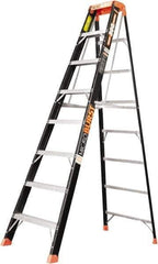 Little Giant Ladder - 7 Steps, 8' High, Type IA Rating, Fiberglass Multi-Use Ladder - 300 Lb Load Capacity, 29" Base Width - Industrial Tool & Supply