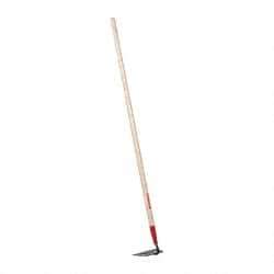 Razor-Back - 4-1/2" High x 7" Wide Square Steel Hoe - 54" Long Wood Straight Handle - Industrial Tool & Supply