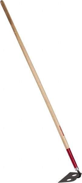 Razor-Back - 6" High x 9" Wide Square Steel Hoe - 66" Long Wood Straight Handle - Industrial Tool & Supply