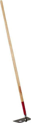 Razor-Back - 6" High x 10" Wide Square Steel Hoe - 66" Long Wood Straight Handle - Industrial Tool & Supply