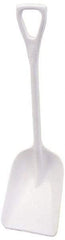 Remco - 17" High x 14" Wide Square Plastic Scoop - 42" Long Plastic D-Grip Handle - Industrial Tool & Supply