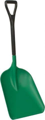 Remco - 14" High x 10-1/2" Wide Square Plastic Scoop - 38-1/2" Long Plastic D-Grip Handle - Industrial Tool & Supply