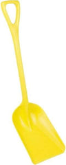 Remco - 14" High x 11" Wide Square Plastic Shovel - 38" Long Plastic D-Grip Handle - Industrial Tool & Supply