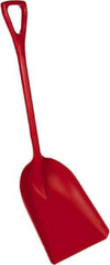 Remco - 17" High x 14" Wide Square Plastic Shovel - 42" Long Plastic D-Grip Handle - Industrial Tool & Supply