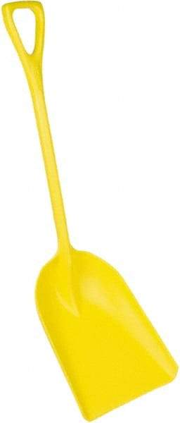 Remco - 17" High x 14" Wide Square Plastic Shovel - 42" Long Plastic D-Grip Handle - Industrial Tool & Supply