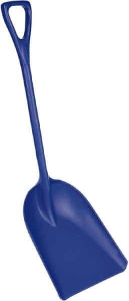 Remco - 17" High x 14" Wide Square Plastic Shovel - 42" Long Plastic D-Grip Handle - Industrial Tool & Supply