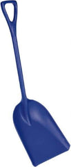 Remco - 17" High x 14" Wide Square Plastic Shovel - 42" Long Plastic D-Grip Handle - Industrial Tool & Supply