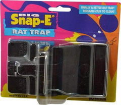 Made in USA - Snap Trap for Use on Rats - 5-1/2 Inch Long x 3 Inch Wide x 3-3/4 Inch High, Polystyrene and Steel - Industrial Tool & Supply