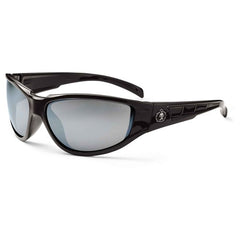 Njord Silver Mirror Lens Black Safety Glasses - Industrial Tool & Supply