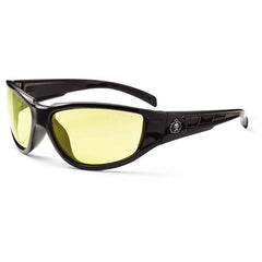 Njord Yellow Lens Black Safety Glasses - Industrial Tool & Supply