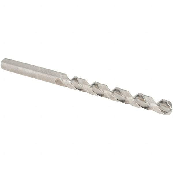 Guhring - 7/32" 118° Cobalt Jobber Drill - Bright Finish, Right Hand Cut, Spiral Flute, Straight Shank, 93mm OAL, Four Facet, Split Point - Industrial Tool & Supply