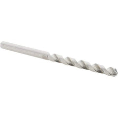 Guhring - #15 118° Cobalt Jobber Drill - Bright Finish, Right Hand Cut, Spiral Flute, Straight Shank, 80mm OAL, Four Facet, Split Point - Industrial Tool & Supply