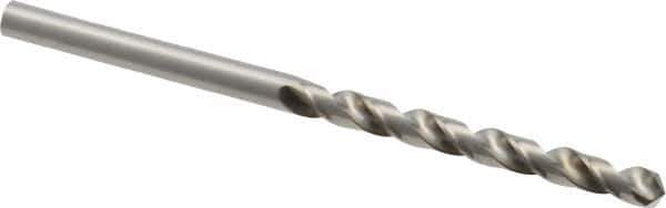 Guhring - #21 118° Cobalt Jobber Drill - Bright Finish, Right Hand Cut, Spiral Flute, Straight Shank, 75mm OAL, Four Facet, Split Point - Industrial Tool & Supply