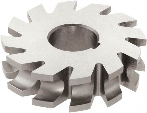 Keo - 1/16" Radius, 1/8" Circle Diam, 2-1/4" Cutter Diam, 1/4" Cutting Width, Arbor Connection, Concave Radius Cutter - High Speed Steel, TiN Finish, Form Relieved, 16 Teeth - Industrial Tool & Supply