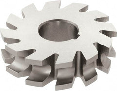Keo - 1/16" Radius, 1/8" Circle Diam, 2-1/4" Cutter Diam, 1/4" Cutting Width, Arbor Connection, Concave Radius Cutter - High Speed Steel, TiN Finish, Form Relieved, 16 Teeth - Industrial Tool & Supply